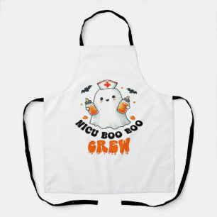 Nicu boo boo crew halloween,Nicu Boo Crew Funny Nu Apron