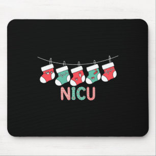 Nicu Christmas Nurse Funny Neonatal Intensive Care Mouse Mat