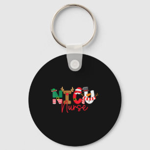 Nicu Christmas Shirt Nicu Nurse Xmas Party Nicu Nu Key Ring