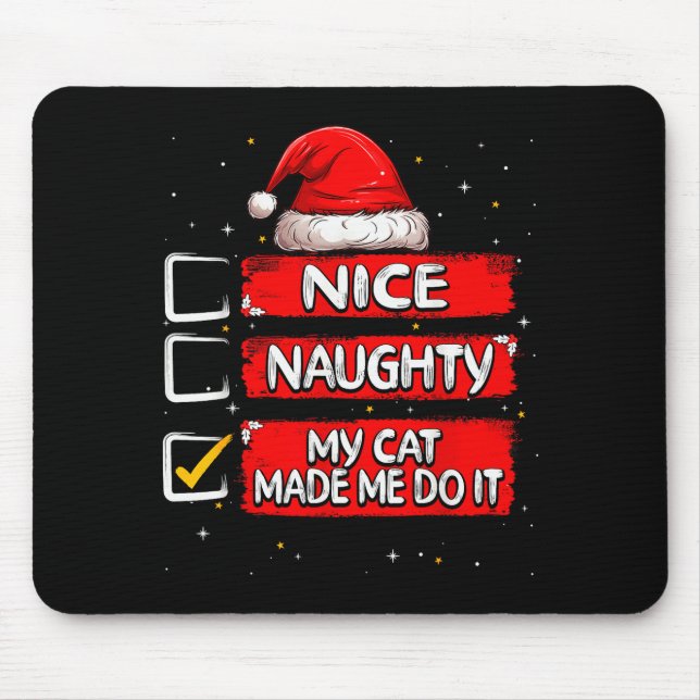 Nicu Christmas Shirt Nicu Nurse Xmas Party Nicu Nu Mouse Mat (Front)