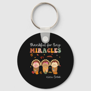 Nicu Crwe Thanksgiving Nurse Fall Thankful For Tin Key Ring