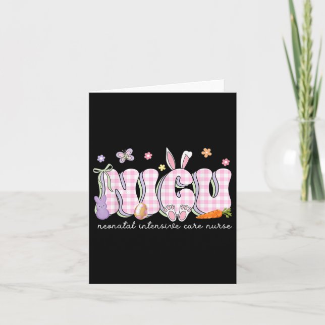 Nicu Easter Neonatal Intensive Care Unit Nursing S Card (Front)