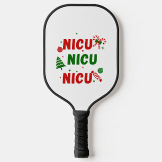 NICU Festive Christmas design Pickleball Paddle