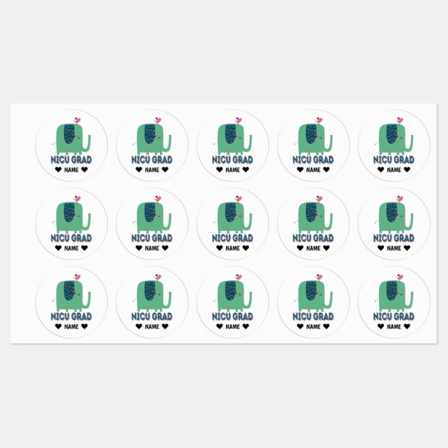NICU Grad Elephant (Sheet)