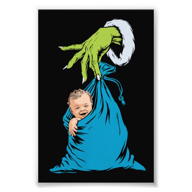 NICU Labour Delivery Nurse Santa Christmas Xmas  Photo Print (Front)