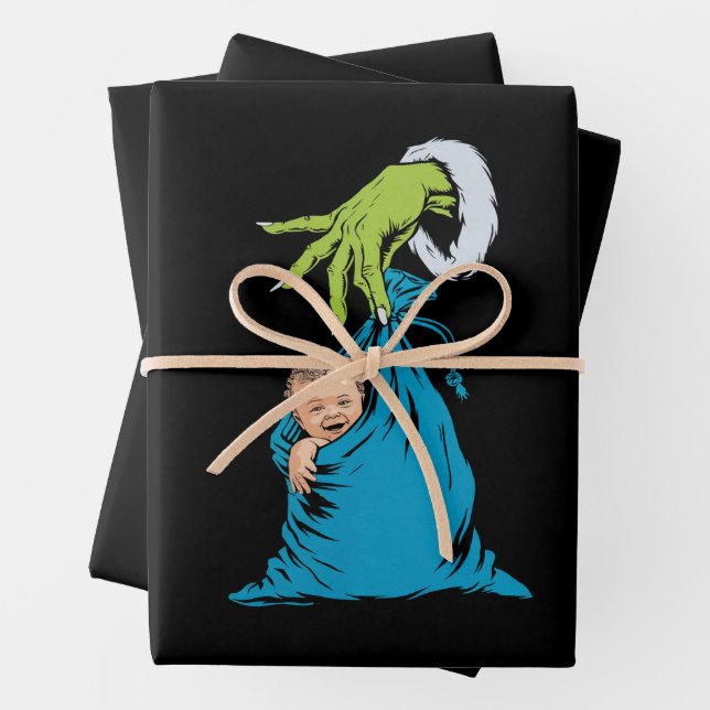 NICU Labour Delivery Nurse Santa Christmas Xmas  Wrapping Paper Sheet (In situ)