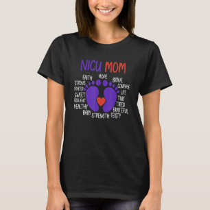 NICU Mum Facts Premature Birth Awareness Support G T-Shirt