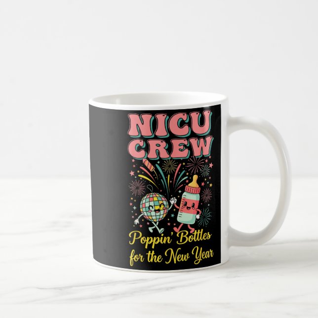 Nicu New Years Shirt, Nurse Png Bottles For The Ne Coffee Mug (Right)