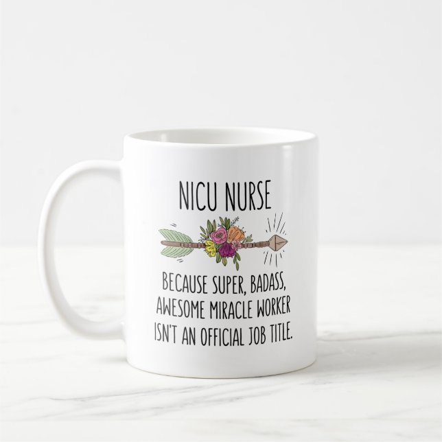 NICU Newborn Intensive Care Unit Nurse Coffee Mug (Left)