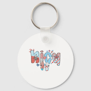 NICU Nurse 4th of July American Nurse Key Ring