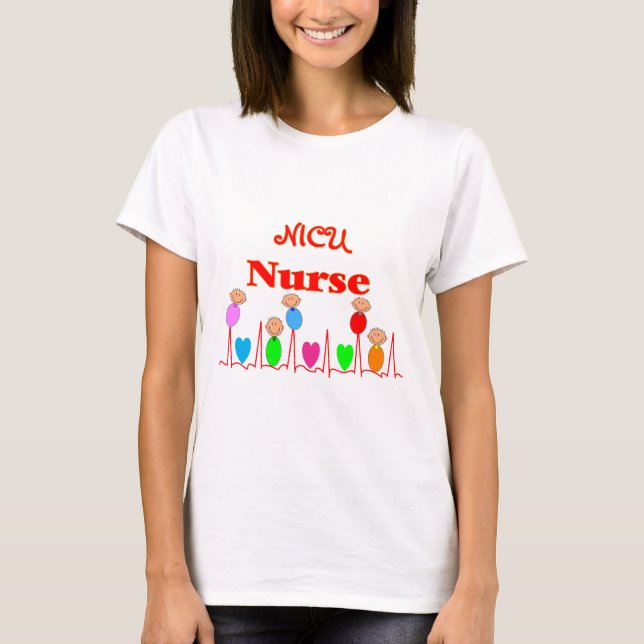 NICU Nurse--Adorable Baby Graphics T-Shirt (Front)