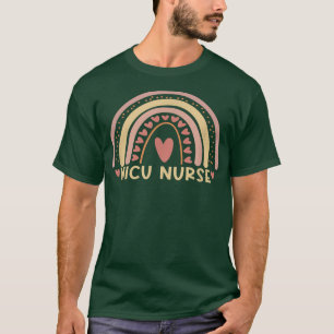 NICU Nurse Boho Rainbow Cute Nursing Student T-Shirt