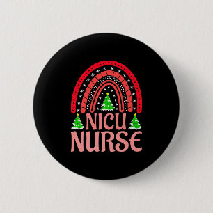 Nicu Nurse Christmas Crew Nurselife Nursing Xmas P 6 Cm Round Badge