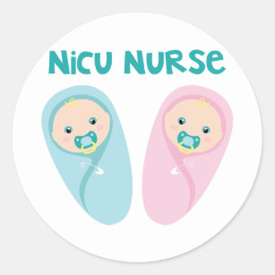NICU Nurse Classic Round Sticker