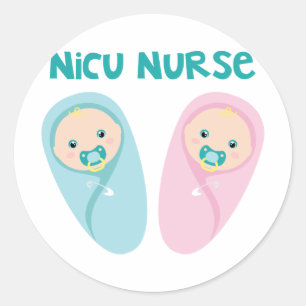 NICU Nurse Classic Round Sticker