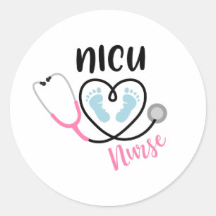 NICU Nurse Classic Round Sticker