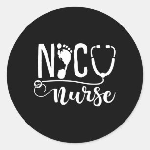 Nicu Nurse Classic Round Sticker