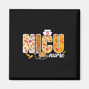 Nicu Nurse Fall Autumn Leaves Thanksgiving Healthc Magnet