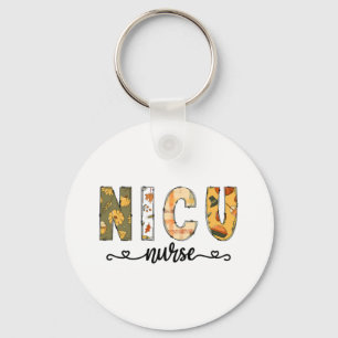 NICU Nurse Fall Halloween for Women Men Key Ring