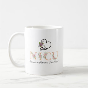 Nicu Nurse Floral Coffee Mug