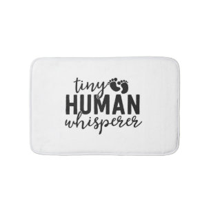 NICU Nurse Gifts Tiny Human Whisperer Neonatal ICU Bath Mat