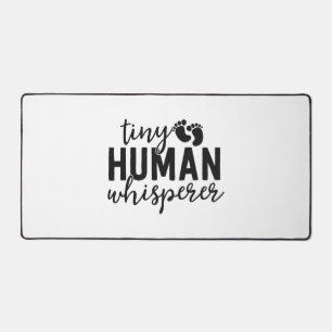 NICU Nurse Gifts Tiny Human Whisperer Neonatal ICU Desk Mat