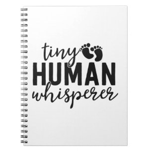 NICU Nurse Gifts Tiny Human Whisperer Neonatal ICU Notebook