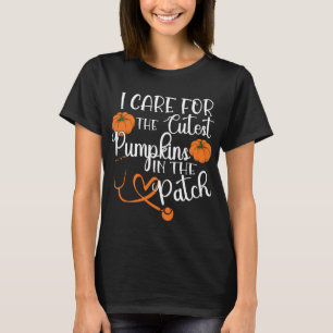 Nicu Nurse Halloween I Care For The Cutest Pumpkin T-Shirt