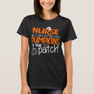 Nicu Nurse Halloween I Care For The Cutest Pumpkin T-Shirt