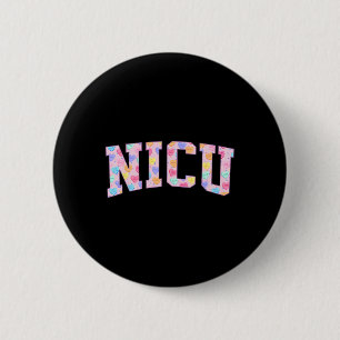 Nicu Nurse Heart Valentines Day Neonatal Intensive 6 Cm Round Badge