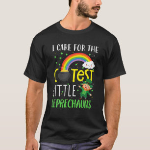NICU Nurse I Care Cutest Little Leprechauns St Pat T-Shirt