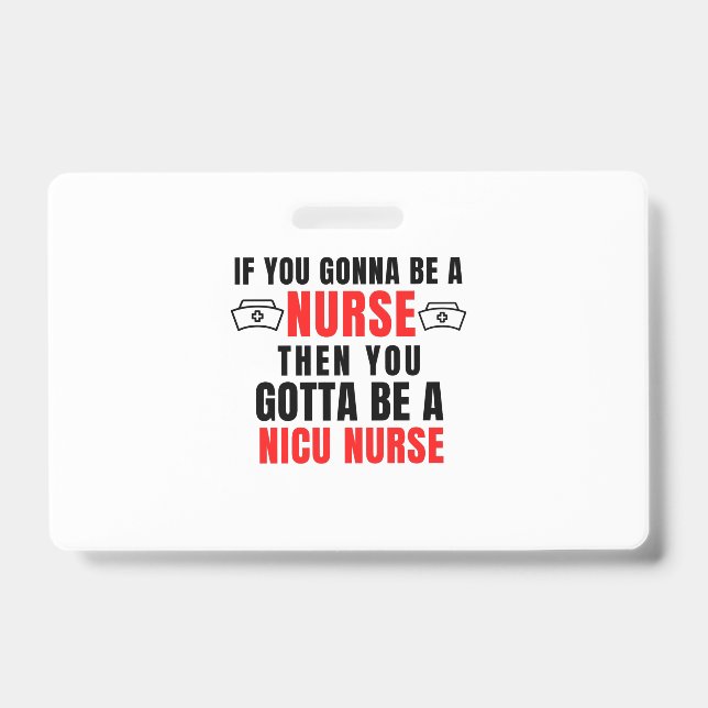 NICU nurse ID Badge (Front)