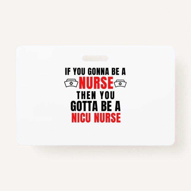NICU nurse ID Badge (Front)