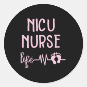 Nicu Nurse Labour And Delivery Rn Nurse Classic Round Sticker