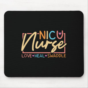 Nicu Nurse Love Heal Swaddle Neonatal Intensive Ca Mouse Mat