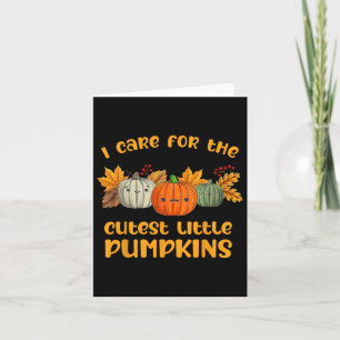 Nicu Nurse Neonatal Cutest Little Pumpkins Fall Th Card