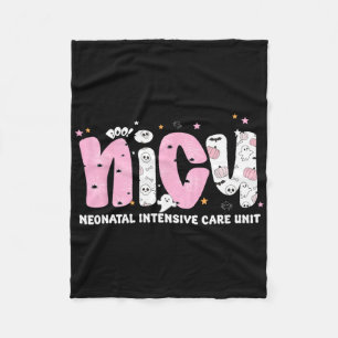 Nicu Nurse Neonatal Intensive Care Unit Funny Hall Fleece Blanket