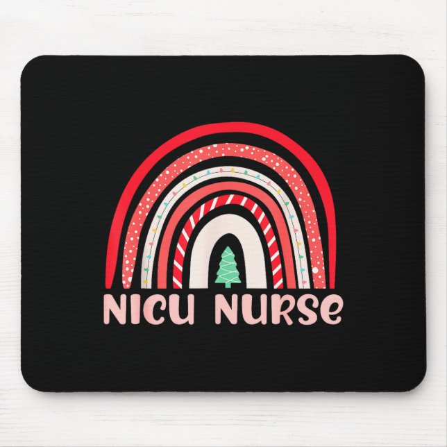 Nicu Nurse Neonatal Tiny Crew Christmas Holiday Nu Mouse Mat (Front)