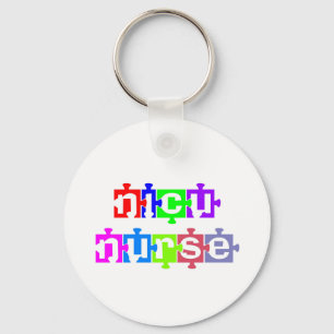NICU NURSE PUZZLE PIECE KEY RING