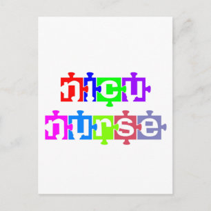 NICU NURSE PUZZLE PIECE POSTCARD