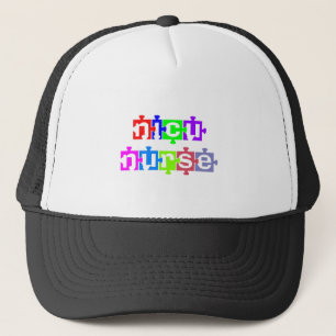 NICU NURSE PUZZLE PIECE TRUCKER HAT