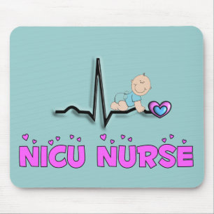 NICU Nurse QRS Design Mouse Mat