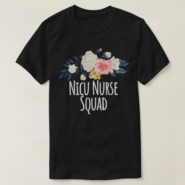 Nicu Nurse Squad, Funny Mom Gift Floral Pullover  (Design Front)