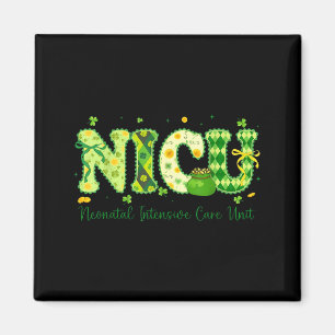 NICU Nurse St Patricks Day Neonatal Intensive Care Magnet