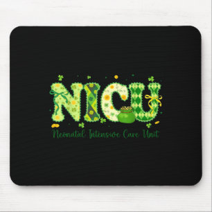 NICU Nurse St Patricks Day Neonatal Intensive Care Mouse Mat