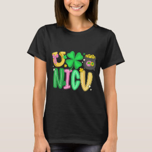 Nicu nurse st patricks day neonatal intensive care T-Shirt