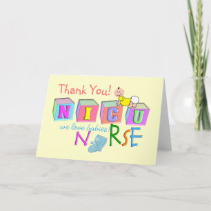 NICU Nurse "Thank You" Card