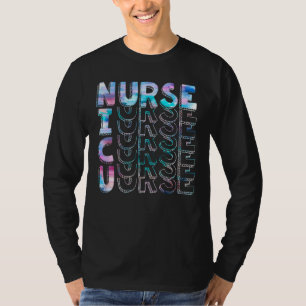 Nicu Nurse Tie Dye Women Men Tie Dye Neonatal Icu  T-Shirt