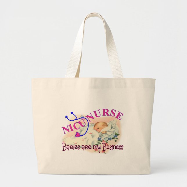 nicu nurse tote bag (Front)