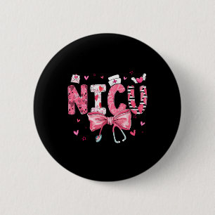 Nicu Nurse Valentine Hearts Nicu Nursing Valentine 6 Cm Round Badge